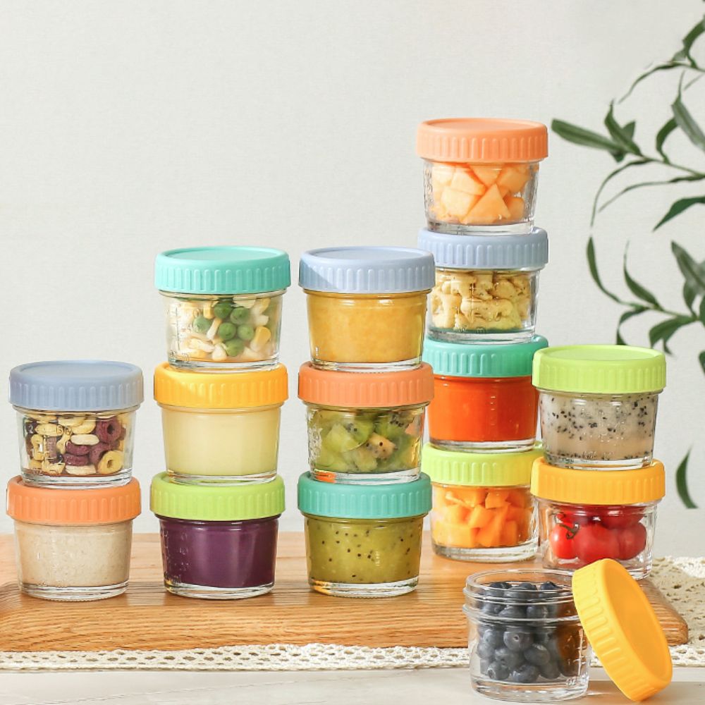 Sauce Dipping Cup - 6 قطعة برطمان طعام للأطفال زجاجي