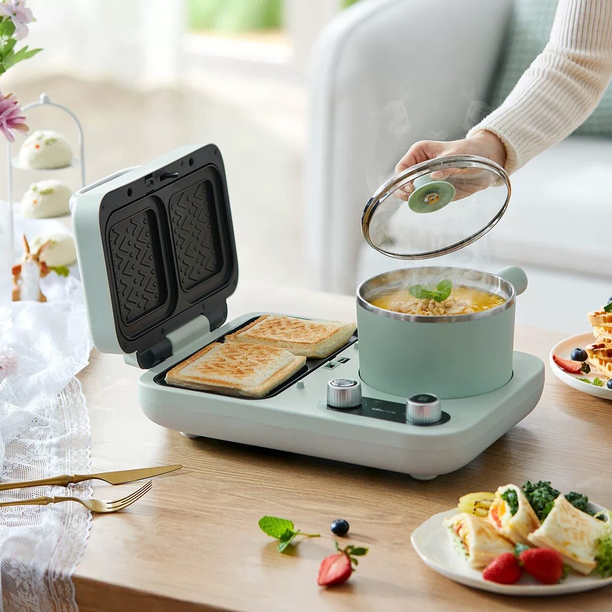 جهاز صنع الساندويتشات، آلة إفط - مراجعة Breakfast Sandwich Press وسعره