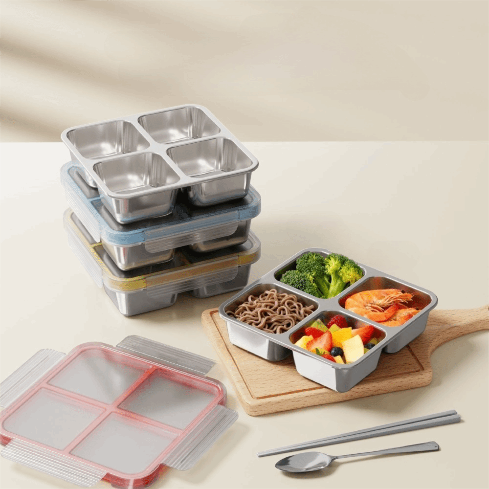 صندوق غداء مربع سهل التنظيف بأ - مراجعة Meal Prep Lunch وسعره