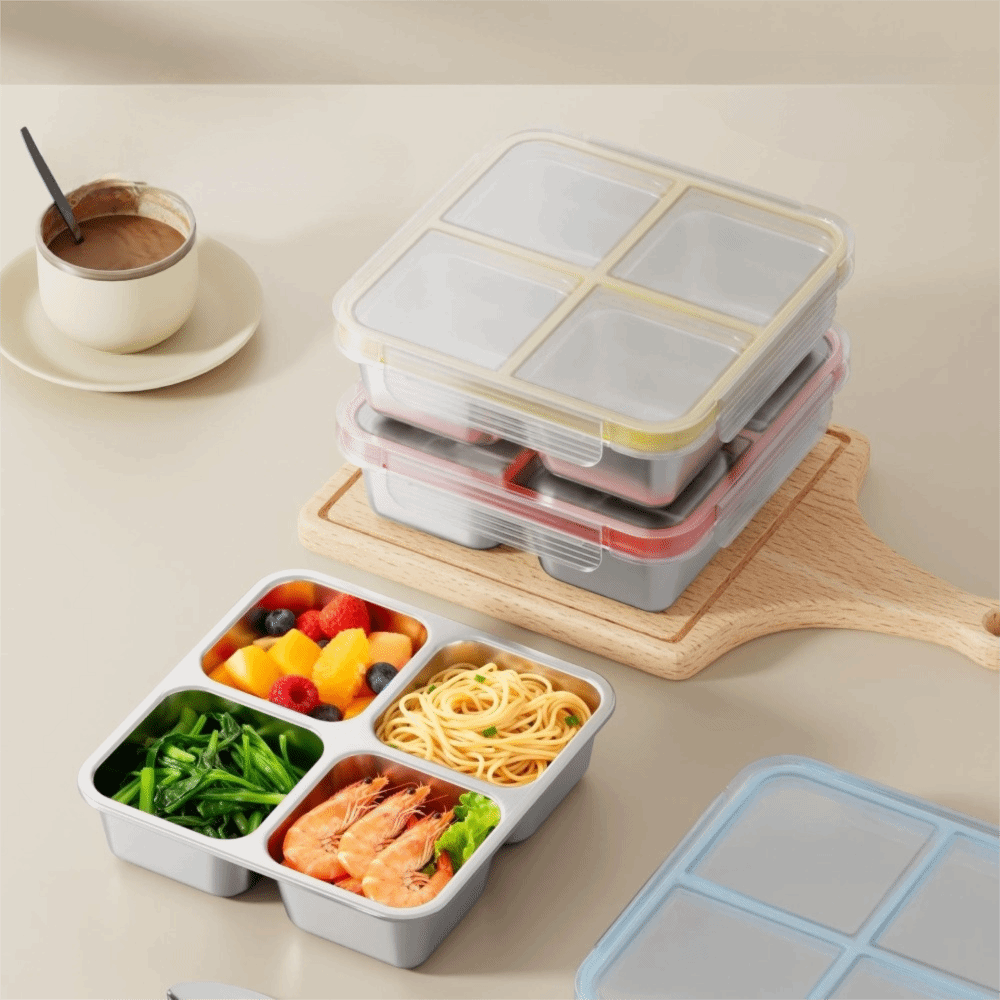 صندوق غداء مربع سهل التنظيف بأ - مراجعة Meal Prep Lunch وسعره