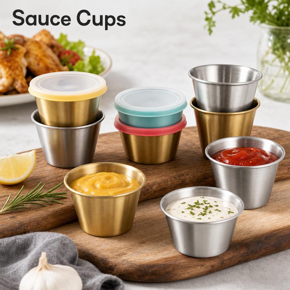 أكواب صلصة من الفولاذ المقاوم  - مراجعة Sauce Dipping Cup وسعره