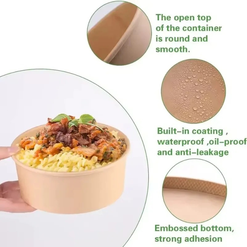 أوعية ورقية مستديرة للاستخدام  - مراجعة Meal Prep Noodles وسعره