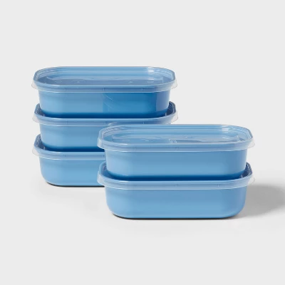 مجموعة حاويات بلاستيكية زرقاء  - مراجعة Meal Prep Lunch وسعره
