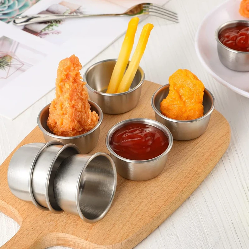 وعاء غمس الصلصة 304 أكواب غمس  - مراجعة Sauce Dipping Cup وسعره