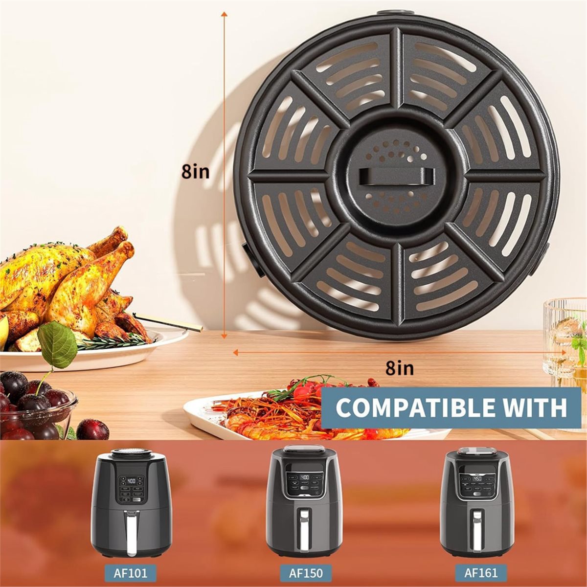 صينية قلاية هوائية بديلة AS62  - مراجعة Ninja Air Fryer Af101 وسعره
