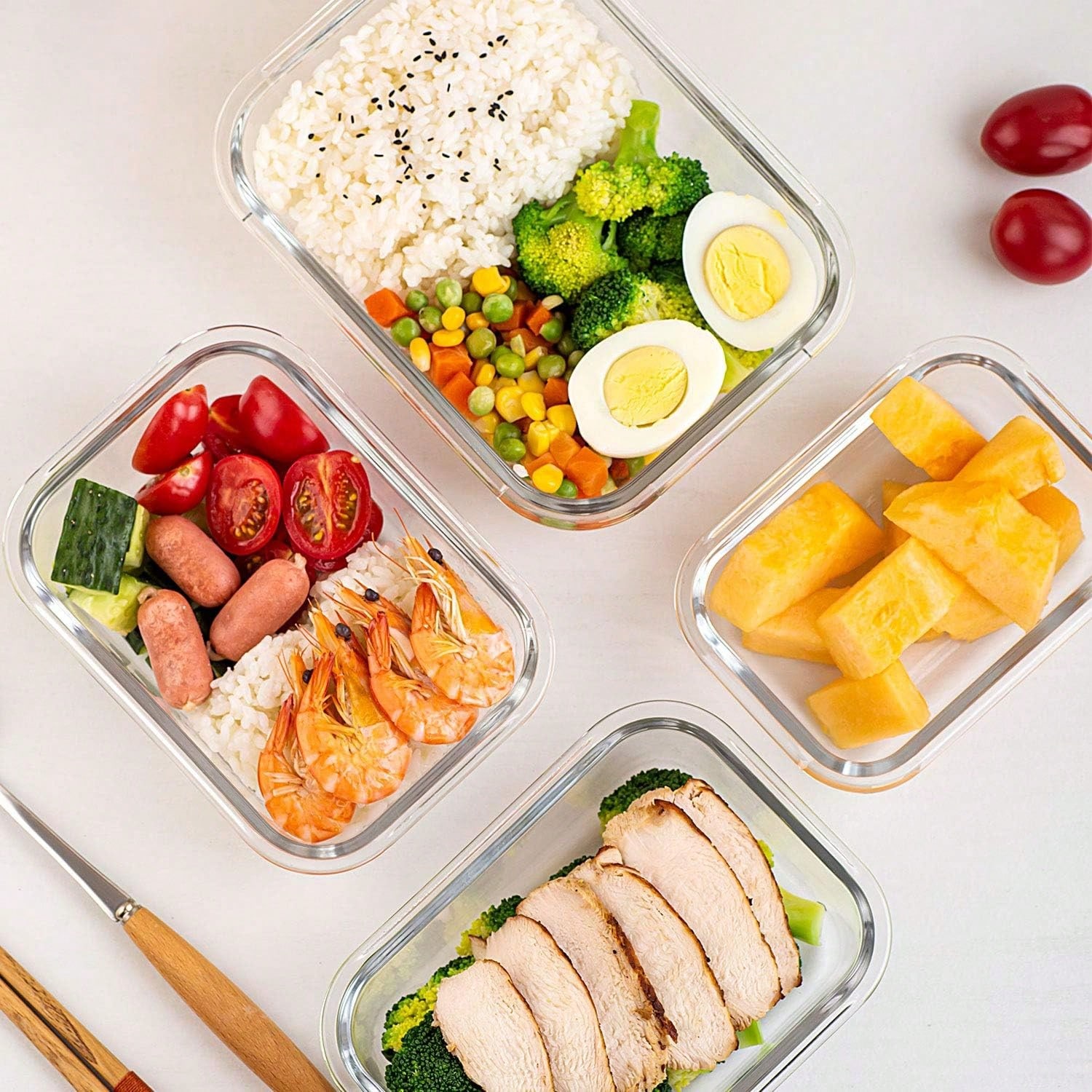 10 حاويات زجاجية لتحضير الوجبا - مراجعة Meal Prep Lunch وسعره