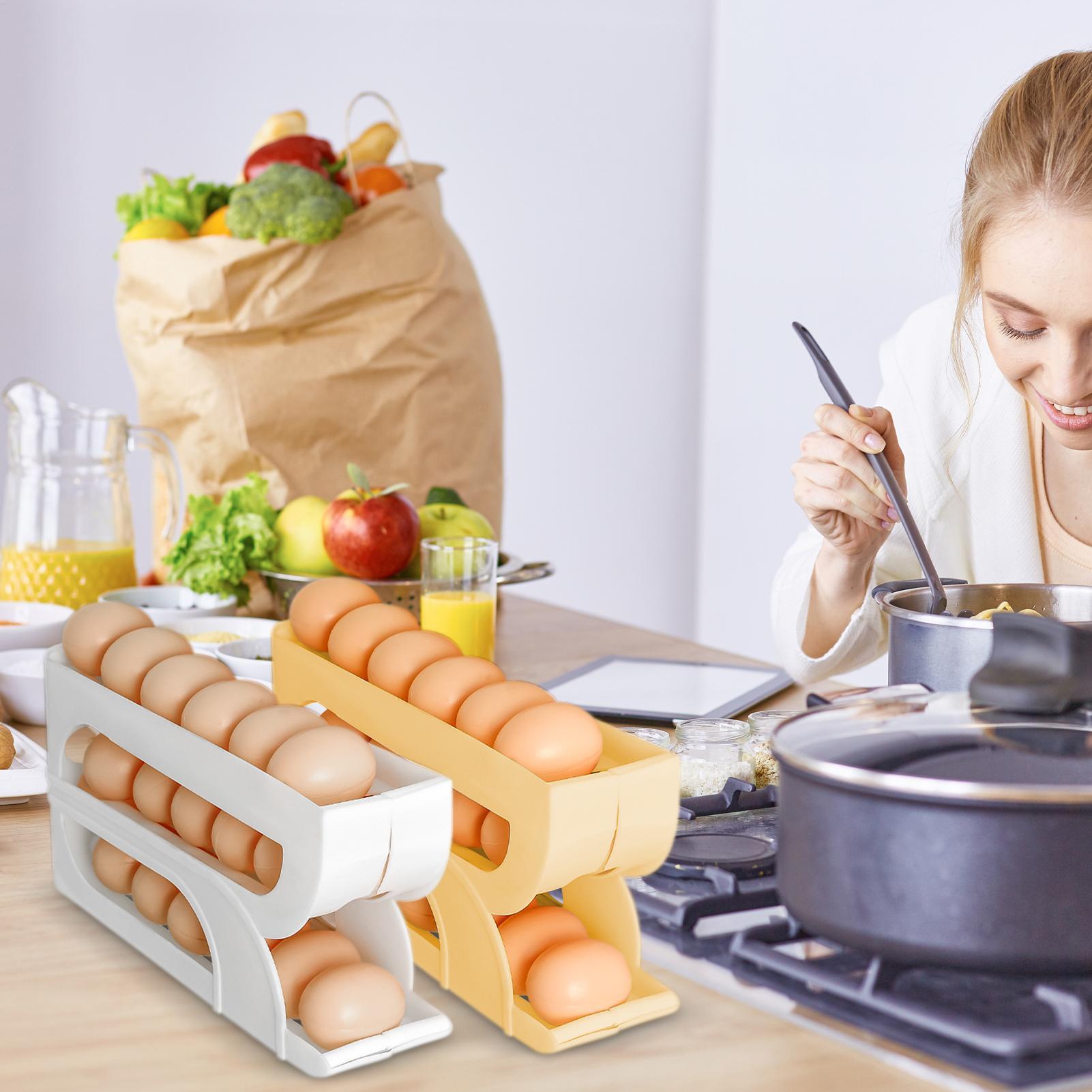 موزع بيض للثلاجة بثلاث طبقات،  - مراجعة Meal Prep Recipes وسعره