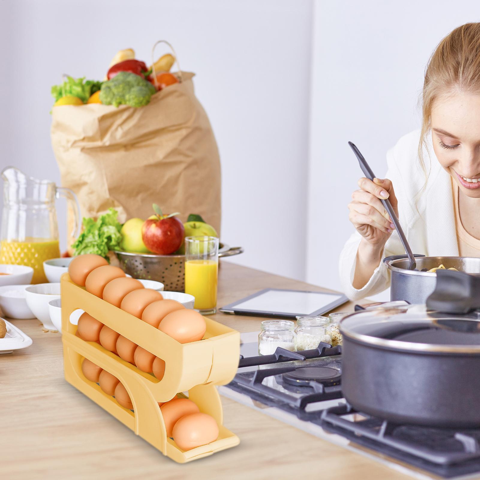 موزع بيض للثلاجة بثلاث طبقات،  - مراجعة Meal Prep Recipes وسعره