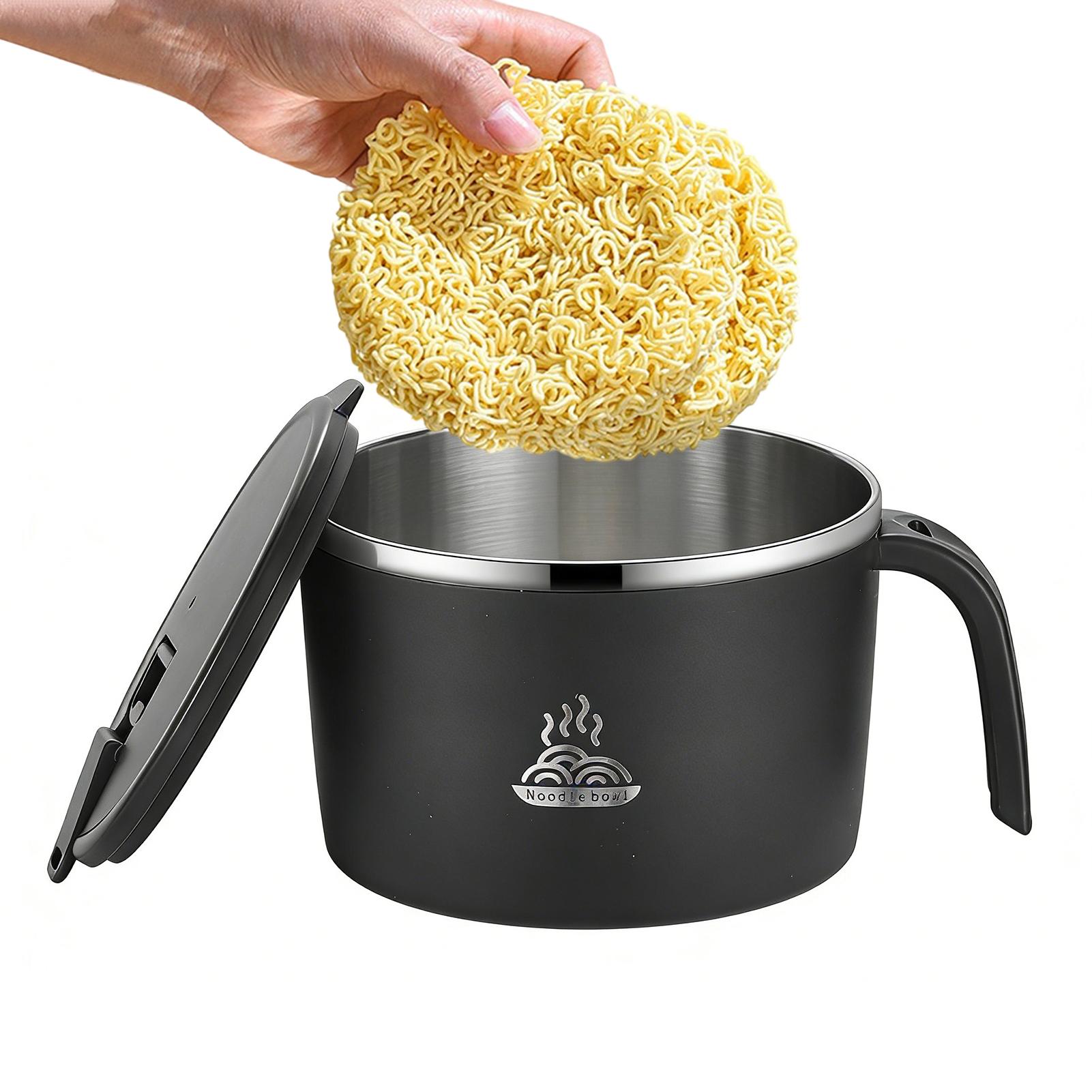أوعية حساء مع أغطية من الفولاذ - مراجعة Meal Prep Noodles وسعره
