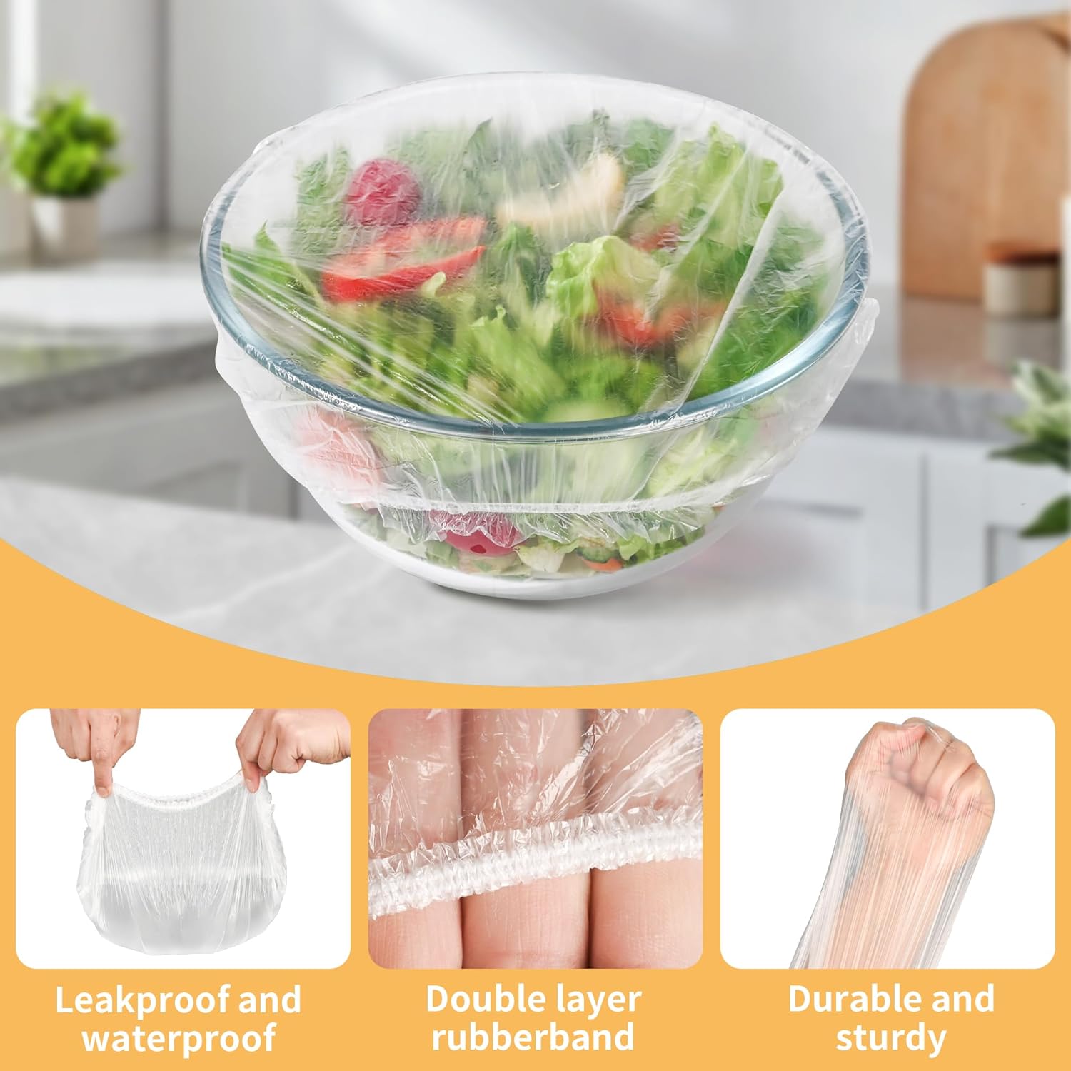 100 غلاف بلاستيكي كبير مرن قاب - مراجعة Meal Prep Recipes وسعره
