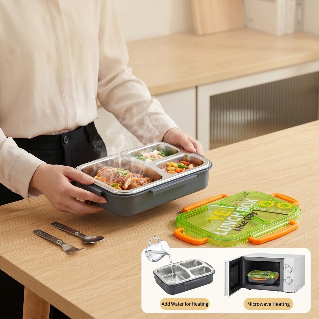 صندوق غداء بنتو من الفولاذ الم - مراجعة Meal Prep Or Prep Meal وسعره