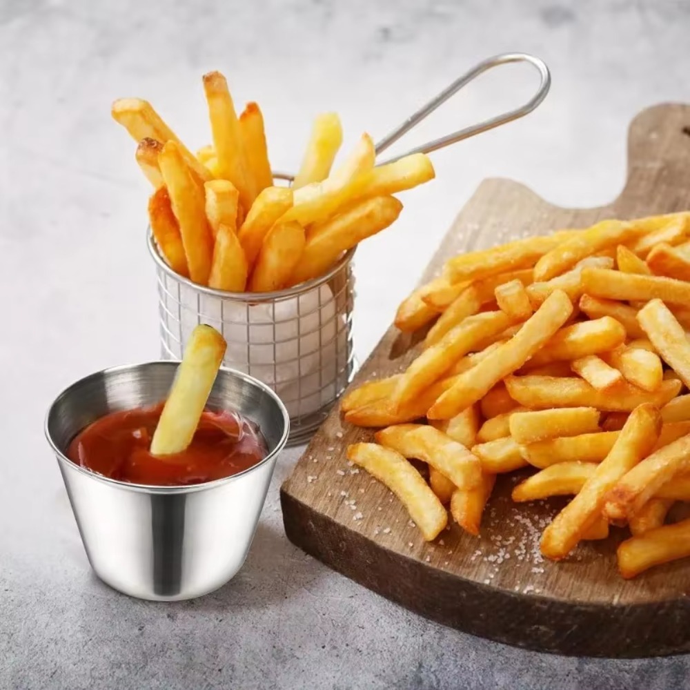 أكواب صلصة دائرية من الفولاذ ا - مراجعة Sauce Dipping Cup وسعره