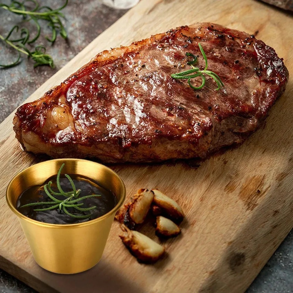 أكواب صلصة دائرية من الفولاذ ا - مراجعة Sauce Dipping Cup وسعره
