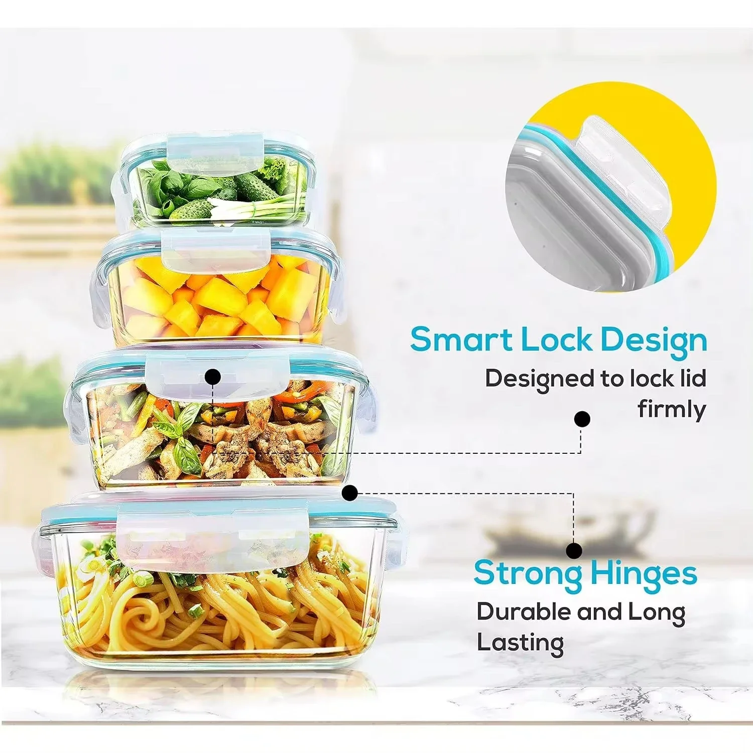 حاويات تخزين الطعام الزجاجية ل - مراجعة Meal Prep Lunch وسعره